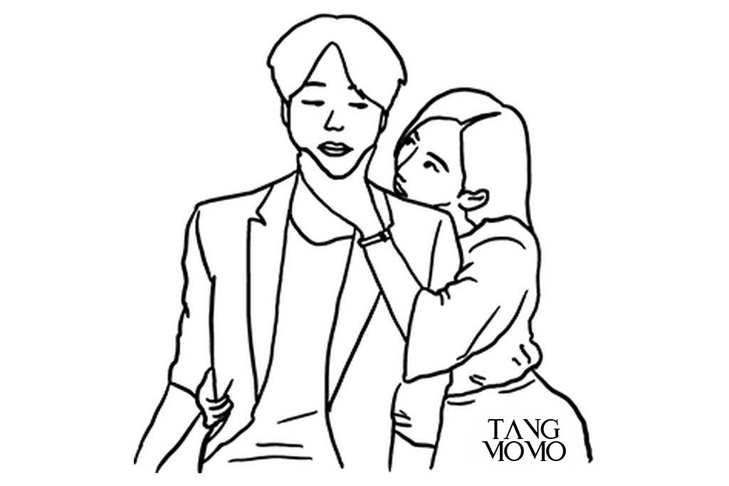 รูปคู่รักโอบกอด